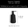 ABBI NIMO Matte Black Ceramic Hand Soap Dispenser for Bathroom Countertop 13 Oz Soft Touch Rubberised Ceramic Soap Dispenser for Kitchen Refillable Lotion Dispenser with Rubber Paint