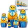 AEVVV Russian Nesting Dolls Set of 5 pcs  Russian Doll in Bavarian Dirndl Dress  Matryoshka in Trachten Dirndl  Folk Art Dolls in Dirndl Dresses Women