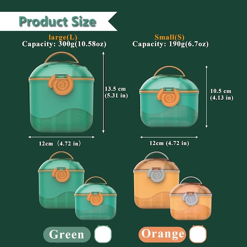 WANWAN Baby Formula Dispenser on The go Milk Powder Formula Container for Travel