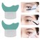 LORMAY 2 Pcs Mascara and Eyeshadow Guard Shields Auxiliary Tool Pads for Eyelash and Cat Eyes Makeup Mint Green