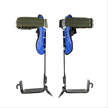 Luxurat Tree Pole Climbing Spike Set Safety Belt Straps Portable for Outdoor Fruit Picking