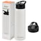 Retrospec Alder Insulated Water Bottle with Straw Lid  Handle Cap  Stainless Steel Wide Mouth DoubleWall Vacuum Insulated Thermos  BPA Free Leakproof Canteen  Abalone 22oz