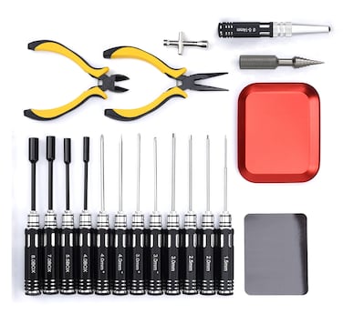 FPVDrone 18in1 RC Tools Kits Screwdriver Pliers Hex Sleeve Socket Repair Tools for RC Car Quadcopter Drone Helicopter Airplane