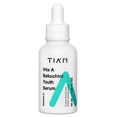 TIAM Vita A Bakuchiol Youth Serum AntiAging Facial Serum for Wrinkles Dark Spots Suitable for Sensitive Skin 135 FLOZ  40ml