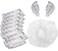 Mini Skater 200Pcs Clear Waterproof Ear Protectors Caps Covers for Hair Dye Shower Bathing