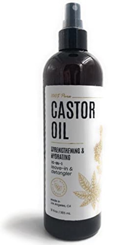 Custom Nature 100 Pure Castor Oil Strengthening  Hydrating 10in1 Leave In  Detangler  12 fl oz