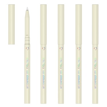 KAIQIKAIXI 5 White Eyeliner Pen Eyebrow PenEye Shadow Pencil Lip Line Pen Eyelid Pad Pencil Makeup Set Tool