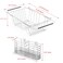 JAQ Small Dish Drying Rack in Sink Adjustable 1496 to 2059 Expandable 304 Stainless Steel Metal Dish Drainer Rack Organizer with Stainless Steel Utensil Holder Over Sink Counter for 12 People