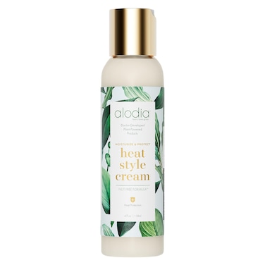 ALODIA Moisturize  Protect Heat Style Cream  4 fl oz  Blow Dry Cream with Marshmallow Root  Marula Oil  Lightweight Heat Protectant Cream For All Hair Types  NutFree