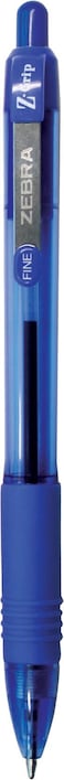 Zebra Pen ZGrip Retractable Ballpoint Pen Medium Point Blue Ink 18Pack Model Number 22258