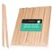100 Pieces Small Wax Sticks Wood Spatulas Applicator Craft Sticks for Body Hair Eyebrow Lip Nose Removal SlantedRound Pack of 100