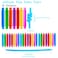 32Pack Pop Tubes Fidget Tubes for Children and Adult Sensory Fidget Toy Set for Stress and Anxiety Relief Educational Learning Toys for Kids