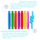 32Pack Pop Tubes Fidget Tubes for Children and Adult Sensory Fidget Toy Set for Stress and Anxiety Relief Educational Learning Toys for Kids