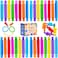 32Pack Pop Tubes Fidget Tubes for Children and Adult Sensory Fidget Toy Set for Stress and Anxiety Relief Educational Learning Toys for Kids