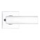 Kwikset Breton Dummy Door Handle Single Sided Lever for Closets French Double Doors and Pantry Polished Chrome NonTurning Reversible Interior PushPull Lever