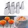Suuker Fondant Rose Piping Tips Set Stainless Steel Cake Decorating Pastry Tools Cake Decorating Supplies Baking Set Tools 7 Pieces