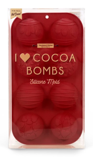 Handstand Kitchen Hot Cocoa Bomb Embossed Silicone Mold