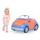 Glitter Girls  Fifer 14inch Doll  GG Convertible Doll  Vehicle Bundle  Blonde Hair  Green Eyes Blue  Orange Classic Car  Trunk  Cupcake Holders  3 Years