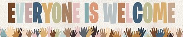 Teacher Created Resources Everyone is Welcome Helping Hands Banner TCR7131