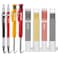 Enhon Mechanical Pencil Set with 4 Carpenter Pencils and 40 Construction Pencil Refill Woodworking Tools for Carpenters Long Head Deep Hole Marker with Built in SharpenerBlack Red Yellow