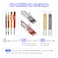 Enhon Mechanical Pencil Set with 4 Carpenter Pencils and 40 Construction Pencil Refill Woodworking Tools for Carpenters Long Head Deep Hole Marker with Built in SharpenerBlack Red Yellow