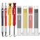 Enhon Mechanical Pencil Set with 4 Carpenter Pencils and 40 Construction Pencil Refill Woodworking Tools for Carpenters Long Head Deep Hole Marker with Built in SharpenerBlack Red Yellow
