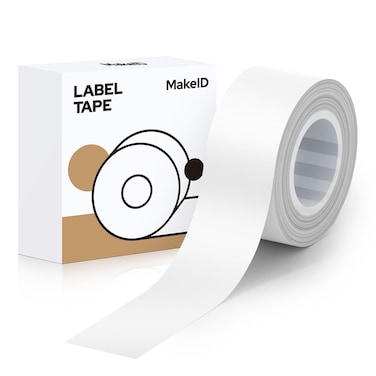 Makeid 063 x 13 Label Tape Compatible Label Makers L1 Q1 E1 Refills Waterproof Laminated Custom Stickers Office Labels Replacement 16mm x 4m