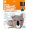 Boye 3629012001 Jonahs Hands Stuffed Koala Crochet Kit for Beginners 7 pcs Multicolor