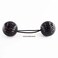 8 Pcs Large Ponytail Holders with Balls  Bubble Twinbead Hair Ties for Girls Toddlers Hair Accessories Black
