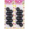 8 Pcs Large Ponytail Holders with Balls  Bubble Twinbead Hair Ties for Girls Toddlers Hair Accessories Black