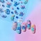 New Cartoon Cute Nail Art Stickers Decals Embossed 5D Self Adhesive Kawaii DIY Design Decoration Anime Nail Stickers for Girls Women Kids Manicure Gift Nail Charms 3 Sheets