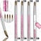 Acrylic Nail Brush Set 4PCS Acrylic Nail Brushes Professional Nail Brush for Acrylic Application 3D Nail Carving DIY Acrylic Powder Brushes Liquid Glitter Nail Art Brush Size 8101214 Pink