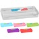 Enday Pencil Box Red Storage Organizer Utility Box Multipurpose Long Ruler Length School Office Supplies Plastic Pencil Case for Kids  Adults Available in Red Pink Green Purple Blue 1PK