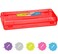 Enday Pencil Box Red Storage Organizer Utility Box Multipurpose Long Ruler Length School Office Supplies Plastic Pencil Case for Kids  Adults Available in Red Pink Green Purple Blue 1PK