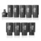 NEIKO 02531A 10 Piece 12 Point Socket Set 12 Drive Lug Nut Remover Spindle Nut Socket Axle Nut Socket Set Metric 2939mm Socket 12 Drive Impact Set CrMo Impact Adapter 34 12 Reducer