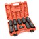 NEIKO 02531A 10 Piece 12 Point Socket Set 12 Drive Lug Nut Remover Spindle Nut Socket Axle Nut Socket Set Metric 2939mm Socket 12 Drive Impact Set CrMo Impact Adapter 34 12 Reducer