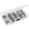 50 PCS Flanged Button Head Socket Cap Screws M6 x 8mm 12mm 16mm 20mm 25mm 304 Stainless Steel 188 Allen Socket Drive Machine Thread Bright Finish