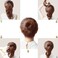 MeetFavorite Hair Bun Maker Set 37pcs Includes 2 Large 2 Medium 2 Small Donut Bun Makers 10 Elastic Hair Ties 20 Bobby Pins 1 Comb Beige