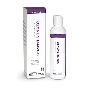 Honest O3 Shampoo  Ozone Oil Infused Shampoo  Promotes Healthy Hair and Scalp Ozonated Hair Care Wash  8 Ounces