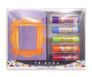 Friends Lip Balm Set 5 Friends Themed Lip Balms Assorted Flavored Lip Balm With Carrying Tin And Keyhole Lip Care For Any Friends Lover To Make Sure Their Lips Look Great All Day Long