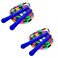 Rocutus 2 Pack 8 FT Long Jump RopeDutch Jump Ropes Long Rope Fitness Workout Tangle for GameSkipping Rope Multiplayer Group blue