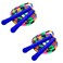 Rocutus 2 Pack 8 FT Long Jump RopeDutch Jump Ropes Long Rope Fitness Workout Tangle for GameSkipping Rope Multiplayer Group blue