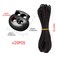 20Pcs Plastic Cord Locks End Spring Stop Toggle Stoppers18Inch 11Yards Elastic Cord Heavy Stretch Round StringDouble Hole Cord Lock Elastic Shock Rope for Drawstring ShoelacesClothing Backpack