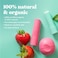 eos 100 Natural  Organic Lip Balm Strawberry Sorbet AllDay Moisture Dermatologist Recommended for Sensitive Skin Lip Care Products 025 oz