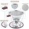 Pour Over Coffee Dripper MISETTO Stainless Steel FilterEasy to Clean Paperless pour over coffee makerReusable FilterCone Dripper with Removable Cup