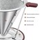 Pour Over Coffee Dripper MISETTO Stainless Steel FilterEasy to Clean Paperless pour over coffee makerReusable FilterCone Dripper with Removable Cup