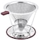 Pour Over Coffee Dripper MISETTO Stainless Steel FilterEasy to Clean Paperless pour over coffee makerReusable FilterCone Dripper with Removable Cup