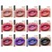 BIOKUSY 12 Colors Glitter Lip Gloss Set Black Blue Purple Matte Diamond Shimmer Metallic Liquid Lipstick Set 24 Hours Long Lasting Waterproof Glossy Lipstick Kit Halloween Makeup Gife for Women