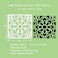 2pcs 12 x 12 Inches Large Stencils for Painting Floors Walls Patio Tiles Wood Reusable Large Mandala Stencil for Concrete Floor