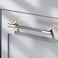 Gutuwellea Drawer Pull 12 Pack 5 Cabinet Handles Cabinet Pulls Aluminum Handles Round Pull Gold and Nickle Oxidation Finish with Diamond Pattern Golden 6 Length